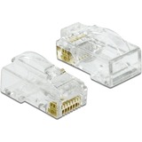 DeLOCK 86473 cavo di collegamento RJ-45 Trasparente trasparente, RJ-45, Trasparente, Maschio, Dritto, Policarbonato, Cat6