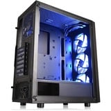 Thermaltake Versa J25 TG RGB Midi Tower Nero Nero, Midi Tower, PC, Nero, ATX, micro ATX, Mini-ITX, SPCC, Ventole, Frontale