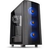 Thermaltake Versa J25 TG RGB Midi Tower Nero Nero, Midi Tower, PC, Nero, ATX, micro ATX, Mini-ITX, SPCC, Ventole, Frontale