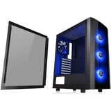 Thermaltake Versa J25 TG RGB Midi Tower Nero Nero, Midi Tower, PC, Nero, ATX, micro ATX, Mini-ITX, SPCC, Ventole, Frontale