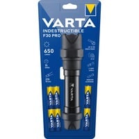 VARTA INDESTRUCTIBLE F30 PRO Nero Torcia a mano LED Nero, Torcia a mano, Nero, Alluminio, 9 m, IP67, LED