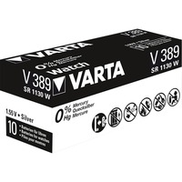 VARTA -V389 Batterie per uso domestico argento, Batteria monouso, Ossido d'argento (S), 1,55 V, 1 pz, Hg (mercurio), Argento