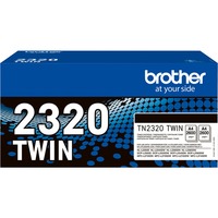 Brother TN-2320TWIN cartuccia toner 1 pz Originale Nero Nero, 1 pz