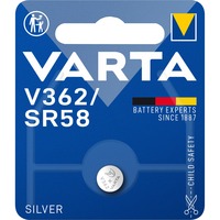 VARTA -V362 Batterie per uso domestico Batteria monouso, Ossido d'argento (S), 1,55 V, 1 pz, Argento, 2,1 mm