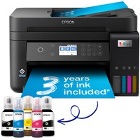 Epson EcoTank ET-3850 Nero, Ad inchiostro, Stampa a colori, 4800 x 1200 DPI, A4, Stampa diretta, Nero