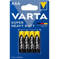 VARTA Superlife AAA Batteria monouso Mini Stilo AAA Alcalino Batteria monouso, Mini Stilo AAA, Alcalino, 1,5 V, 4 pz, Multicolore