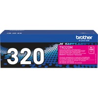 Brother TN-320M cartuccia toner 1 pz Originale Magenta 1500 pagine, Magenta, 1 pz, Vendita al dettaglio