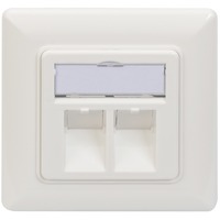 Digitus DN-93801-1 presa energia RJ-45 Bianco bianco, RJ-45, Bianco, 80 mm, 5 mm, 80 mm