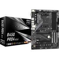 ASRock B450 Pro4 R2.0 AMD B450 Socket AM4 ATX AMD, Socket AM4, AMD Athlon, AMD Ryzen™ 3, AMD Ryzen™ 5, AMD Ryzen™ 7, 3rd Generation AMD Ryzen™ 9, AMD..., DDR4-SDRAM, 128 GB, DIMM