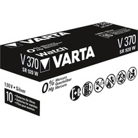 VARTA -V370 Batterie per uso domestico argento, Batteria monouso, SR69, Ossido d'argento (S), 1,55 V, 1 pz, 30 mAh