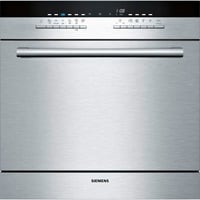 Siemens iQ500 SC76M542EU lavastoviglie A scomparsa parziale 7 coperti F accaio/Nero, A scomparsa parziale, Dimensione massima (60 cm), Metallico, Metallico, Pulsanti, 1,75 m