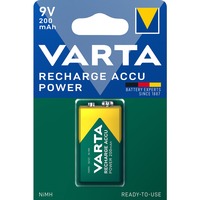 VARTA -56722/1 Batterie per uso domestico Batteria ricaricabile, 9V, Nichel-Metallo Idruro (NiMH), 8,4 V, 1 pz, 200 mAh