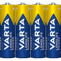 VARTA -4906/TR Batterie per uso domestico Batteria monouso, Stilo AA, Alcalino, 1,5 V, 4 pz, 50,5 mm