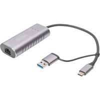 Image of Adattatore Gigabit Ethernet USB Type-C™ 2.5G, USB-C™ + USB A (USB3.1/3.0)