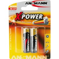 Ansmann Mignon AA Batteria monouso Stilo AA Alcalino Batteria monouso, Stilo AA, Alcalino, 1,5 V, 2 pz, Nero