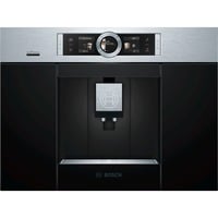 Bosch CTL636ES6 macchina per caffè Automatica Macchina per espresso 2,4 L Nero/in acciaio inox, Macchina per espresso, 2,4 L, Chicchi di caffè, Macinatore integrato, 1600 W, Nero, Acciaio inossidabile