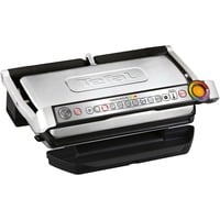 Tefal GC724D Griglia di contatto acciaio inox satinato/Nero, Nero, Metallico, Da tavolo, Pulsanti, Piastra, 400 x 200 mm, Coperchio incernieriato