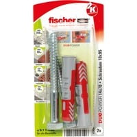 fischer DUOPOWER 14x70 S K grigio chiaro/Rosso