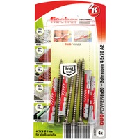 fischer DUOPOWER 6x50 S A2 K grigio chiaro/Rosso