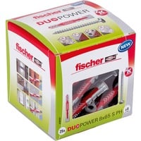 fischer DUOPOWER 8x65 S PH LD grigio chiaro/Rosso