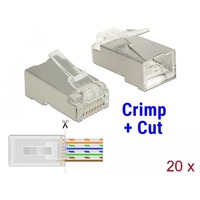 DeLOCK 86454 cavo di collegamento RJ-45 Trasparente trasparente, RJ-45, Trasparente, Policarbonato, Cat6, U/FTP (STP), Oro