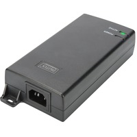 Digitus Iniettore PoE Ultra, 802.3at, 60 Watt 802.3at, 60 Watt, Gigabit Ethernet, 10,100,1000 Mbit/s, IEEE 802.3at, Nero, 400 m, Cina