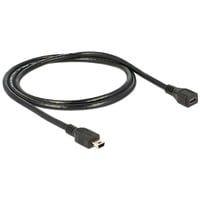 DeLOCK 82667 cavo USB 1 m Nero Nero, 1 m, Maschio/Femmina, 480 Mbit/s, Nero