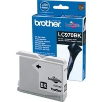 Brother LC970BK cartuccia d'inchiostro 1 pz Originale Nero Inchiostro a base di pigmento, 350 pagine, 1 pz, Confezione singola, Vendita al dettaglio