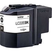 Brother LC-22EBK cartuccia d'inchiostro 1 pz Originale Nero Inchiostro a base di pigmento, 2400 pagine, 1 pz