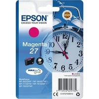 Epson Alarm clock Cartuccia Sveglia Magenta Inchiostri DURABrite Ultra 27 Resa standard, Inchiostro a base di pigmento, 3,6 ml, 300 pagine, 1 pz