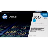 HP Cartuccia Toner originale ciano LaserJet 504A turchese, 7000 pagine, Ciano, 1 pz