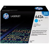 HP Cartuccia Toner originale ciano LaserJet 643A turchese, 10000 pagine, Ciano, 1 pz, Vendita al dettaglio