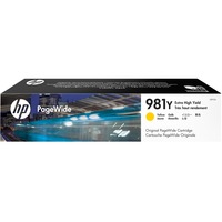 HP Cartuccia giallo originale ad altissima capacità PageWide 981Y Resa extra elevata (super), Inchiostro a base di pigmento, 182,5 ml, 16000 pagine, 1 pz