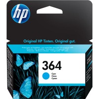 HP Cartuccia originale inchiostro ciano 364 Resa standard, Inchiostro colorato, 300 pagine, 1 pz