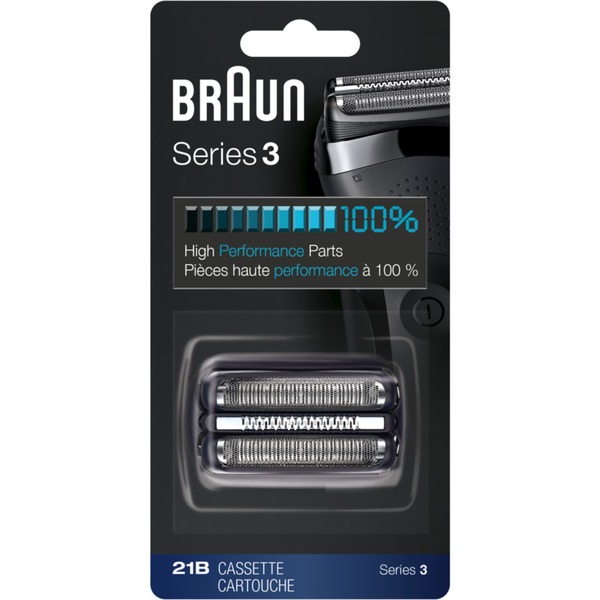 Braun Series 3 21B Testina Di Ricambio Per Rasoio Elettrico Barba - Nero -  Compatibile Con I Rasoi