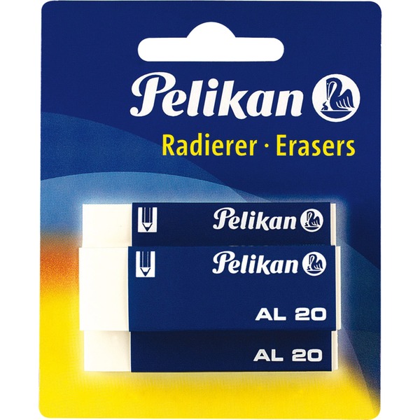 Pelikan AL20/3/B Gomma Per Cancellare Bianco Bianco, 21 Mm, 12 Mm, 65 ...