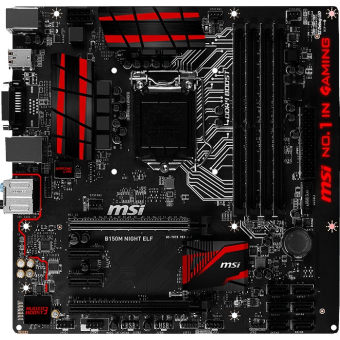 Msi b150m night elf какие процессоры поддерживает